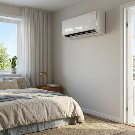 Minisplit Benelux Inverter R32 vista frontal