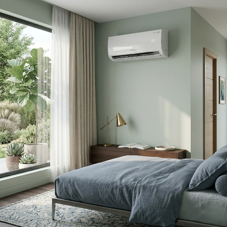 Minisplit Benelux Inverter R32 vista frontal 115V