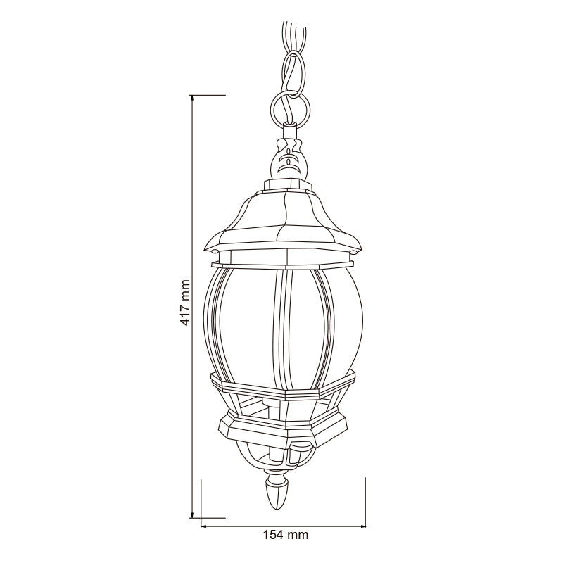 Farol Colgante SIENA II FTL-7356/N - Vista isométrica
