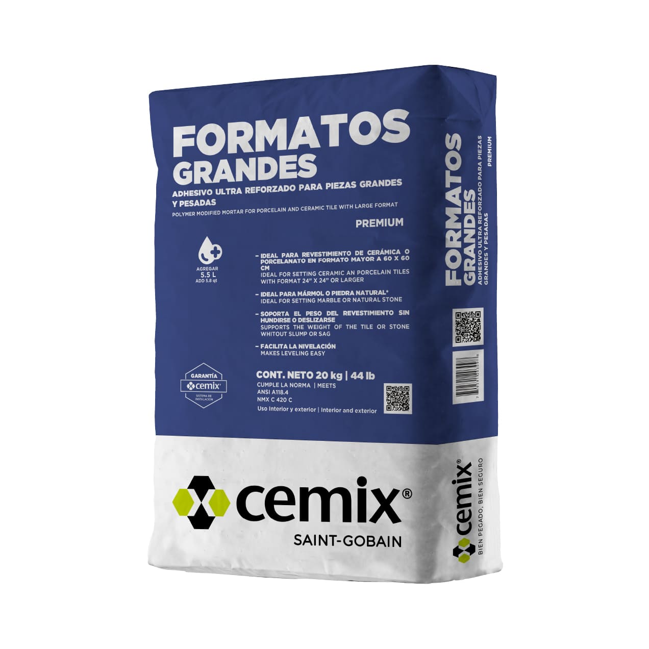 Gran Formato CEMIX Blanco 20kg