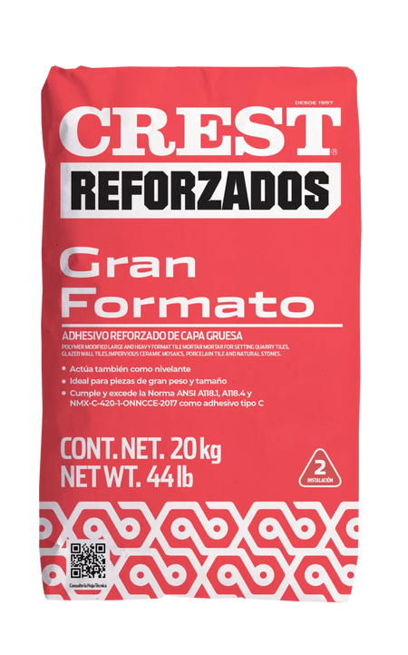 Adhesivo Crest Gran Formato Blanco 20 kg — CREST