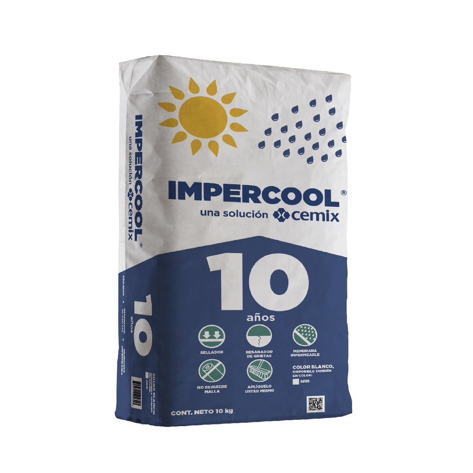 Impercool Base Cemento 10kg Blanco - CEMIX