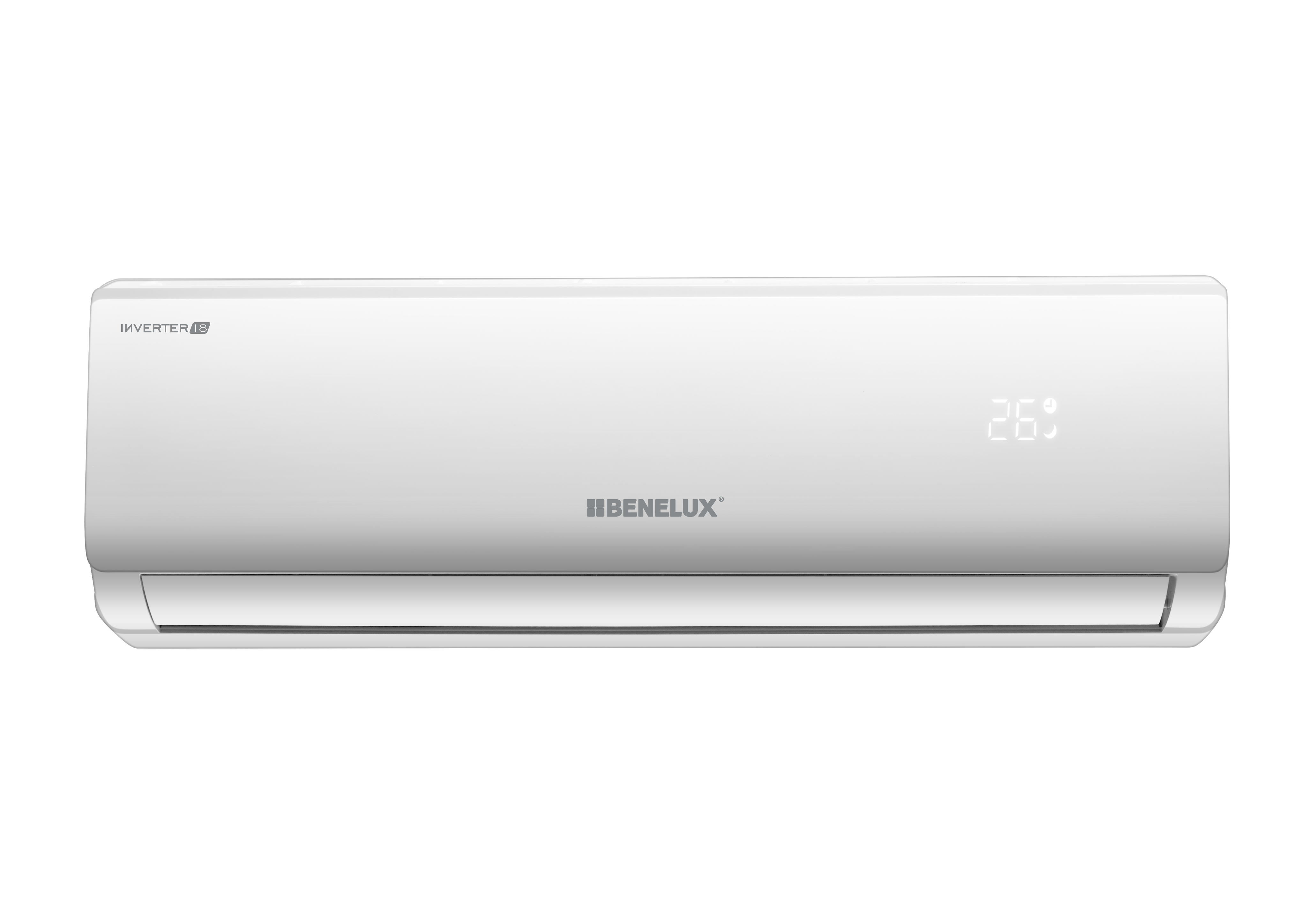 Minisplit Inverter Benelux R32 24,000 BTU 220V WiFi lateral derecha