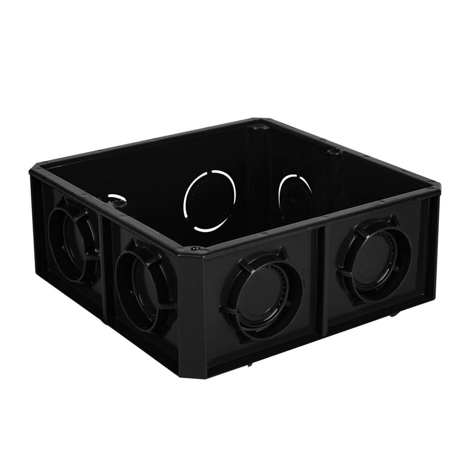 Caja de Registro Negra Poliflex 1/2″ — Vista principal — POLIFLEX