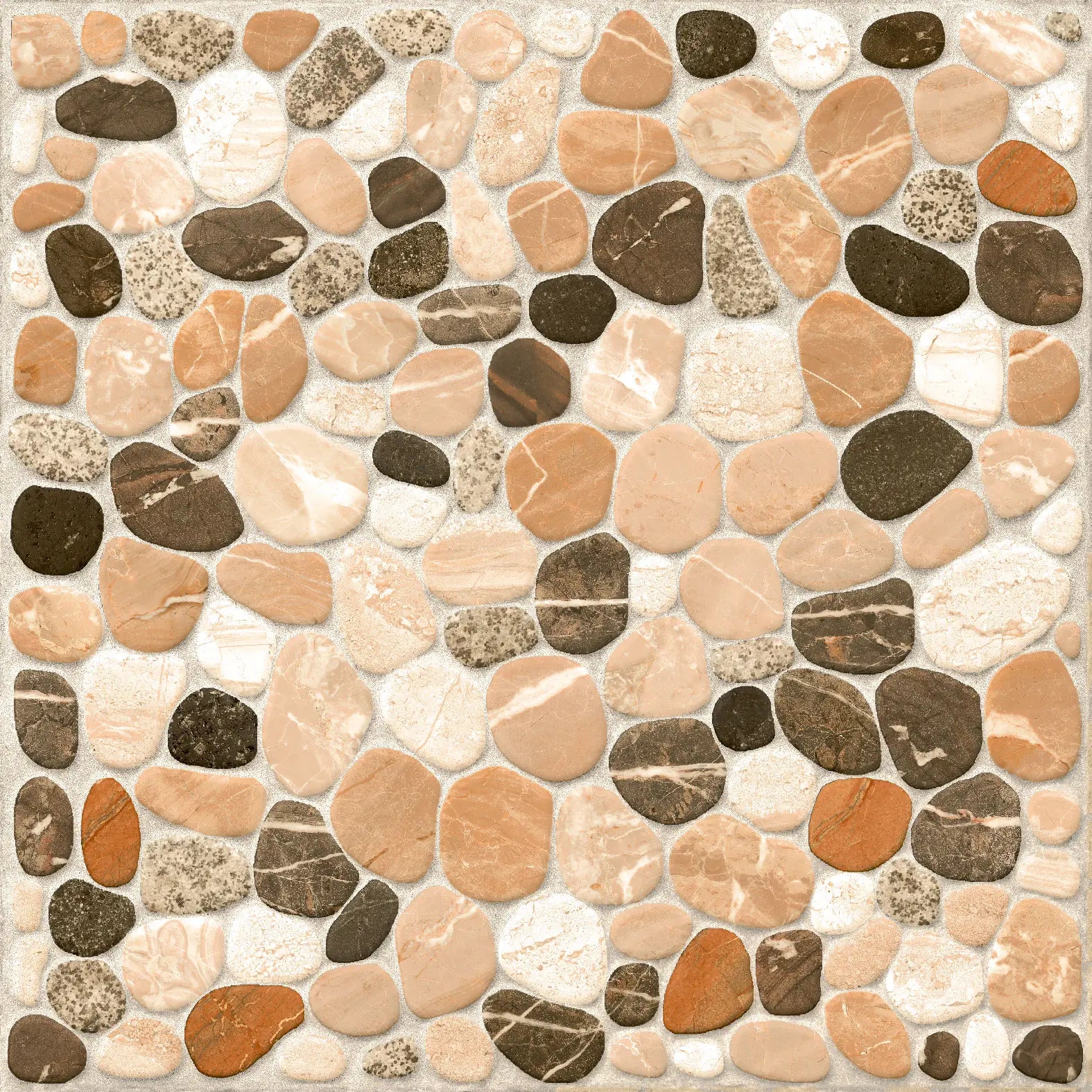 Piso Landstone Mix Beige 20x20 cm - Cara 2