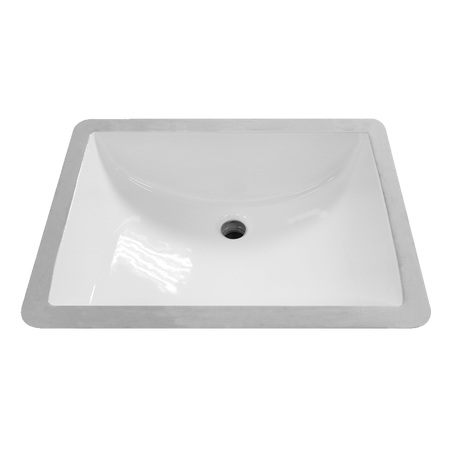 Lavabo Kubo Grande bajo cubierta CATO — vista superior
