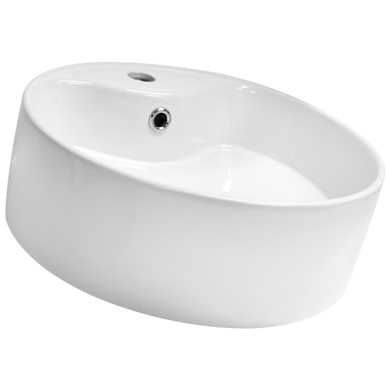 Lavabo Miró Blanco CATO — vista lateral