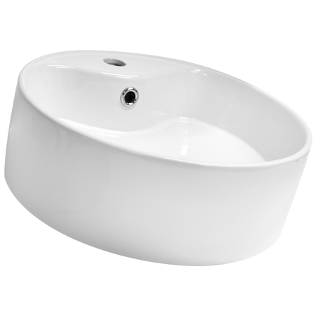 Lavabo Miró Blanco CATO — vista lateral