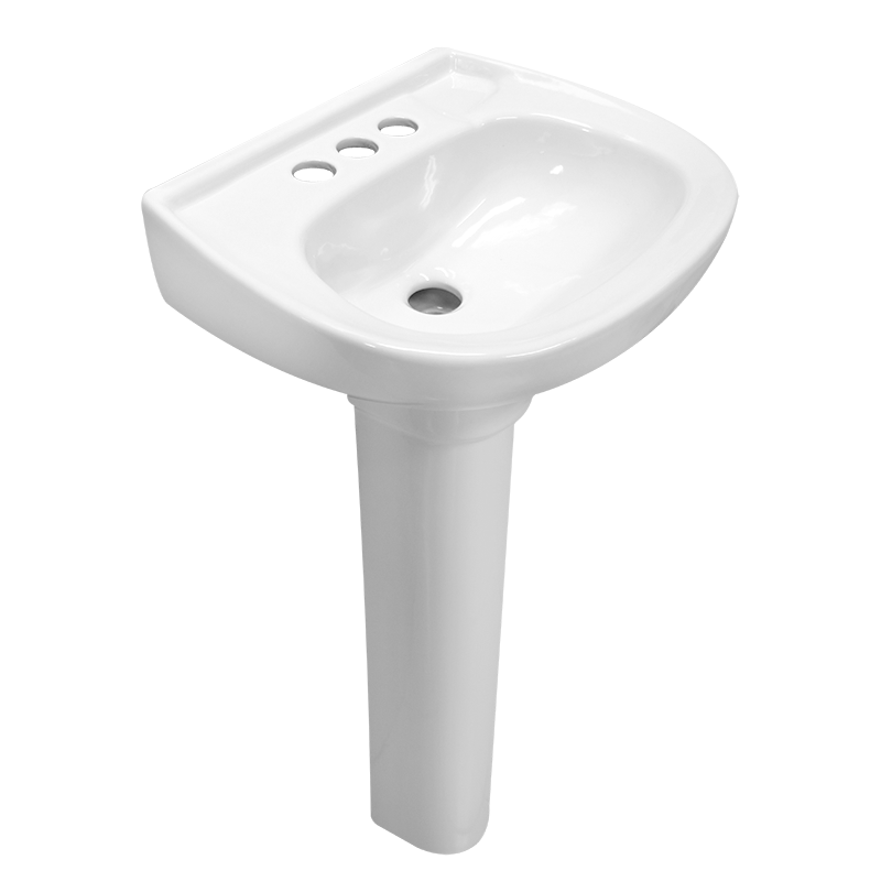 Pedestal y Lavabo Lucas CATO — vista lateral