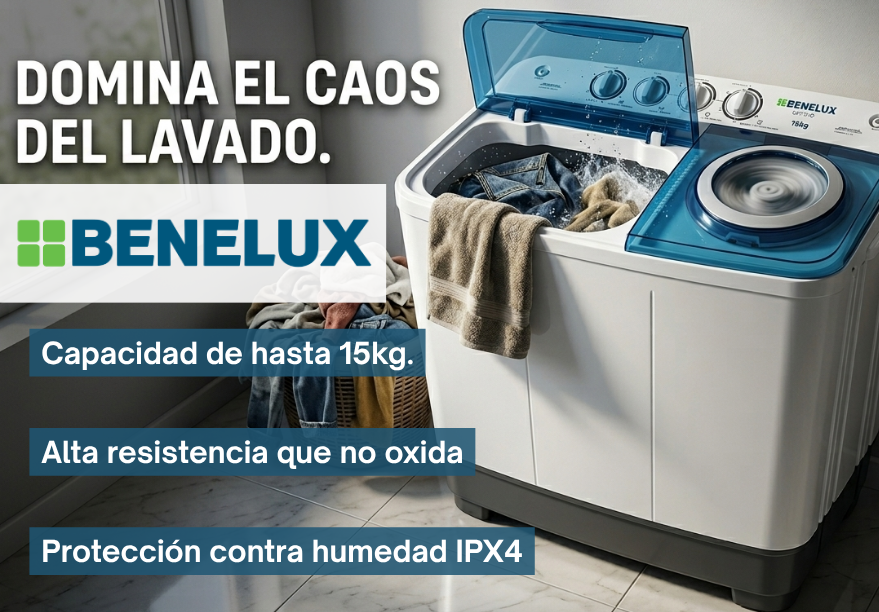 Lavadora Semiautomática Benelux 2 Tinas