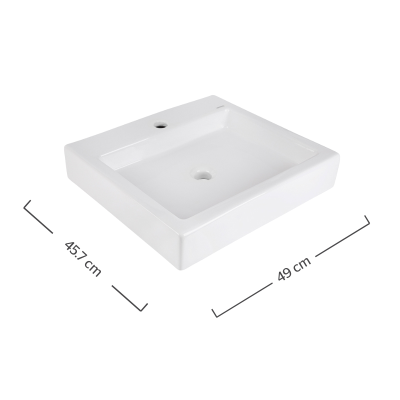Lavabo Kub URREA LV1021A021 - vista frontal