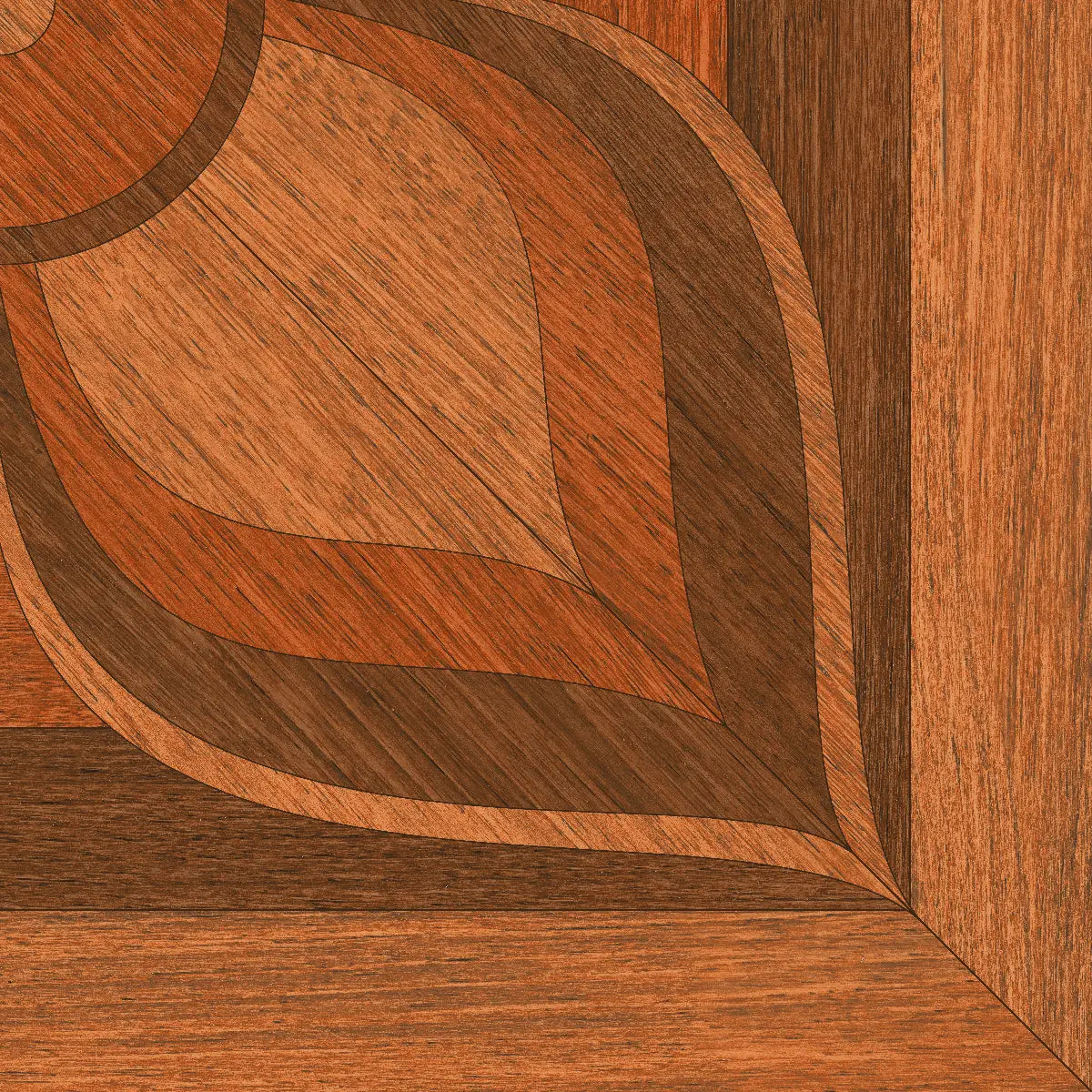 Madera Italiana Fd Caoba 36x36 cm — Cara 1