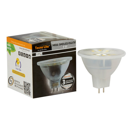 Foco MR16 LED 3W GX5.3 3000K - Vista principal