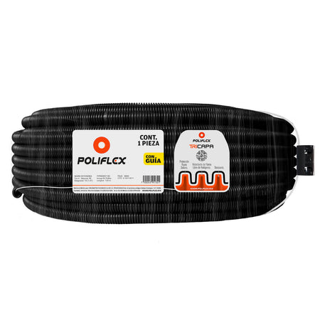 Poliflex Negro Exteriores 1/2″ 100m Anti-UV — Vista principal — POLIFLEX