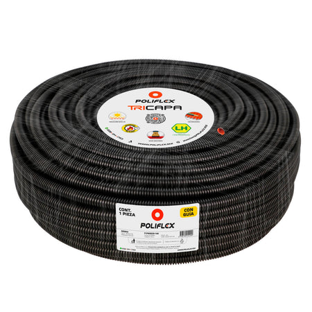 Poliflex Negro Exteriores 1/2″ 100m Anti-UV — Vista 2 — POLIFLEX