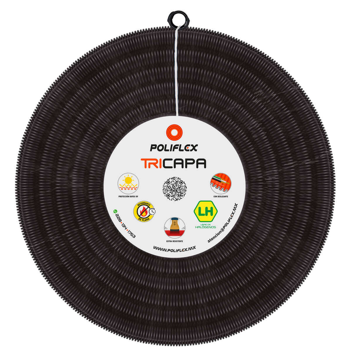 Poliflex Negro Exteriores 3/4″ 50m Anti-UV — Aplicaciones — POLIFLEX