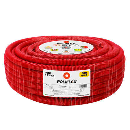 Poliflex Tricapa Rojo 3/4″ 50m Extra Resistente — Vista 2 — POLIFLEX