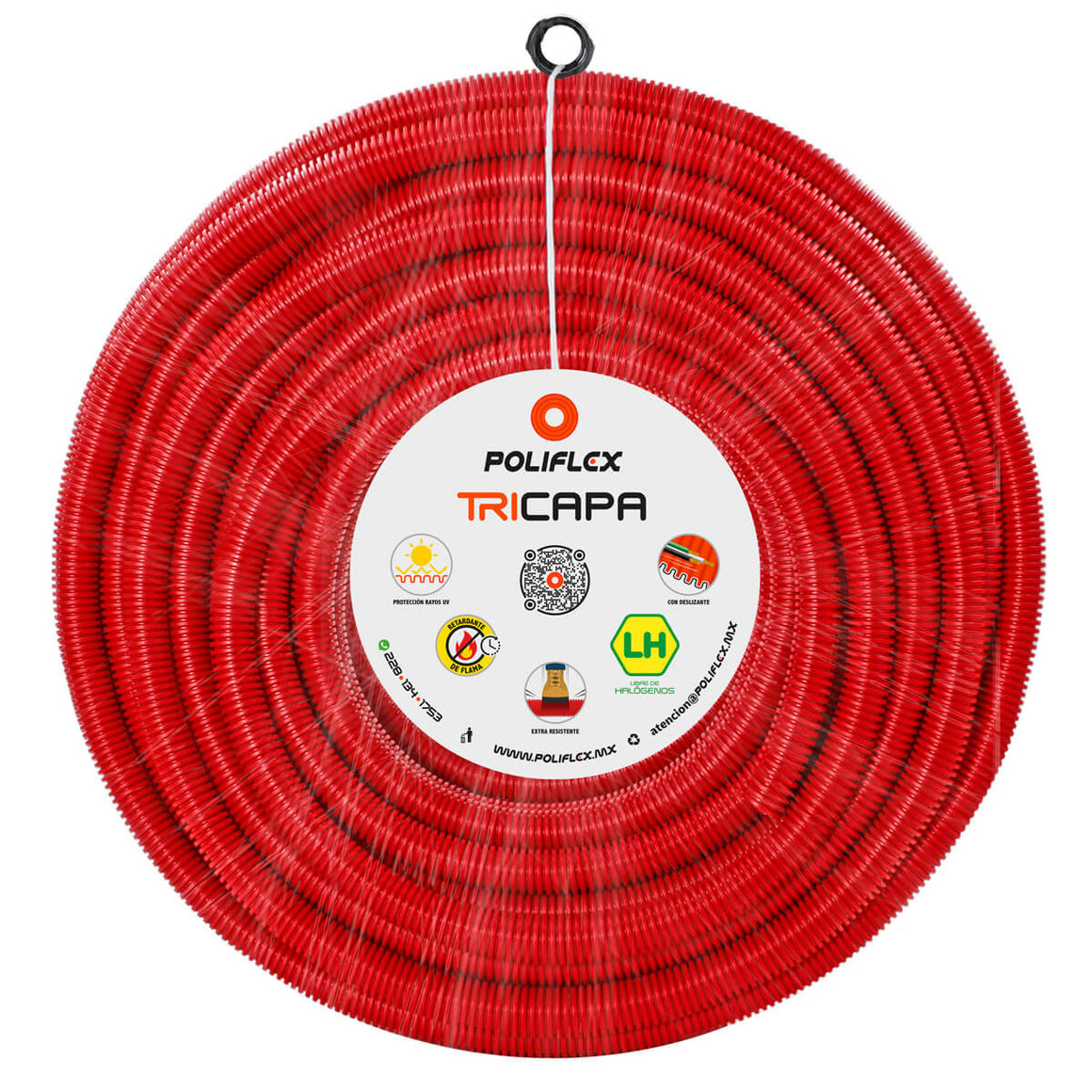 Poliflex Tricapa Rojo 3/4″ 50m Extra Resistente — Aplicaciones — POLIFLEX