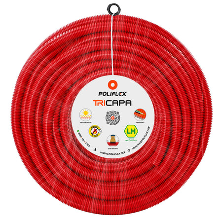 Poliflex Tricapa Rojo 3/4″ 50m Extra Resistente — Aplicaciones — POLIFLEX