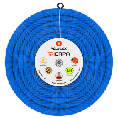 Poliflex Tricapa Azul 3/4″ 50m Voz y Datos — Aplicaciones — POLIFLEX