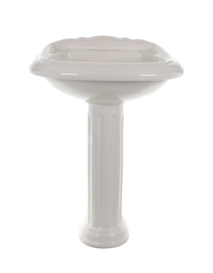 Lavabo y Pedestal Partenon Blanco