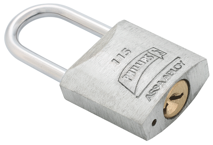 Candado Metálico Modelo 115 Gancho Largo Tipo Blister Pf1021