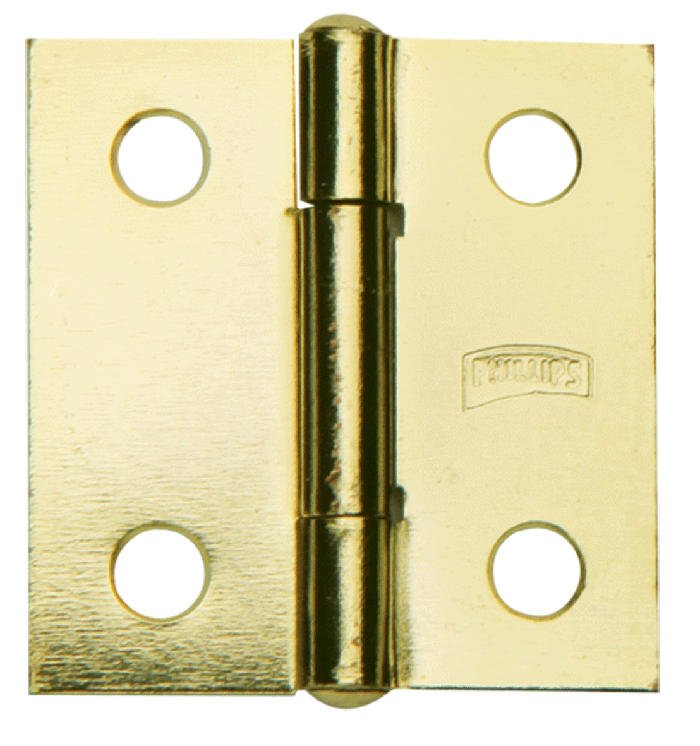 Bisagra Pequeña Latón 2x1-5/8 Pulgadas Phillips Mx175, PF1026