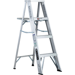 Escalera Tijera Doméstica De Aluminio Cuprum 608-04N 3 Peldaños