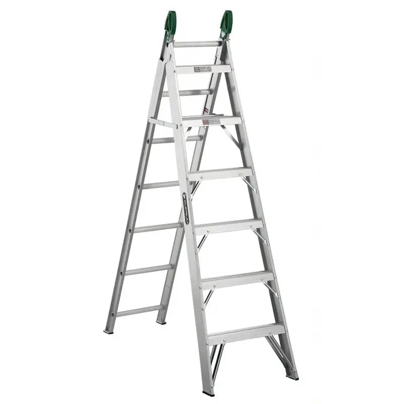 Escalera de Tijera y Extensión de Aluminio 1.83 m 175 kg PF8505