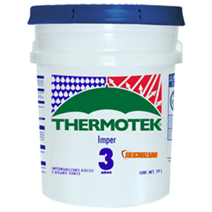 Impermeabilizante Thermotek 3 Años Blanco Cubeta 19L Pg0509