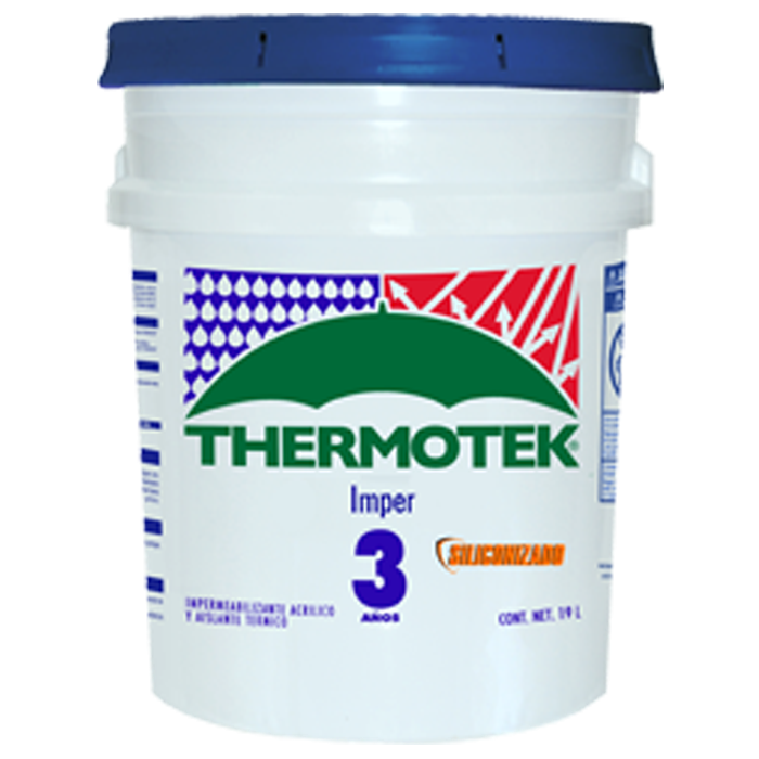 Impermeabilizante Thermotek 3 Años Blanco Cubeta 19L Pg0509