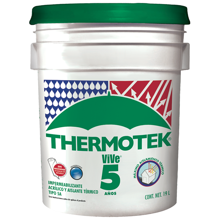 Impermeabilizante Thermotek Vive Blanco Cubeta Hipoteca Verde Pg0520