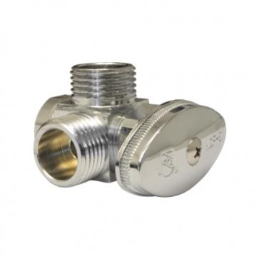 Llave De Control Angular Con 2 Salidas 1/4 De Vuelta Pg07166