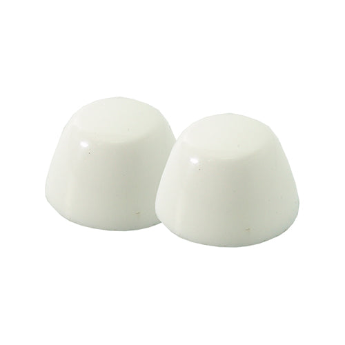 Juego de Tapas Cubretornillos Blancas para Taza de WC PG07195