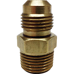 Niple Terminal Iusa 010-010 Flare 10 Mm X Mnpt 10 Mm Latón Para Gas