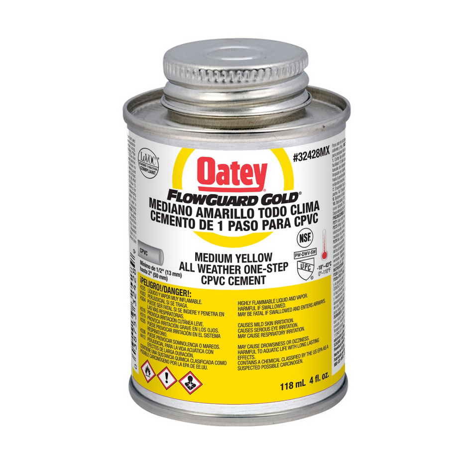 Pegamento Para Cpvc Flowguard (4 Oz / 118 Ml), Modelo 32428Mx, Oatey Pg3155