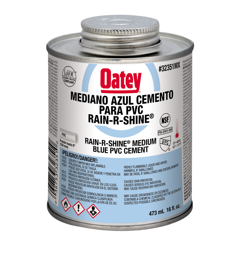 Pegamento Para Pvc Alta Humedad (16 Oz / 473 Ml), Modelo 32351Mx, Oatey Pg3161