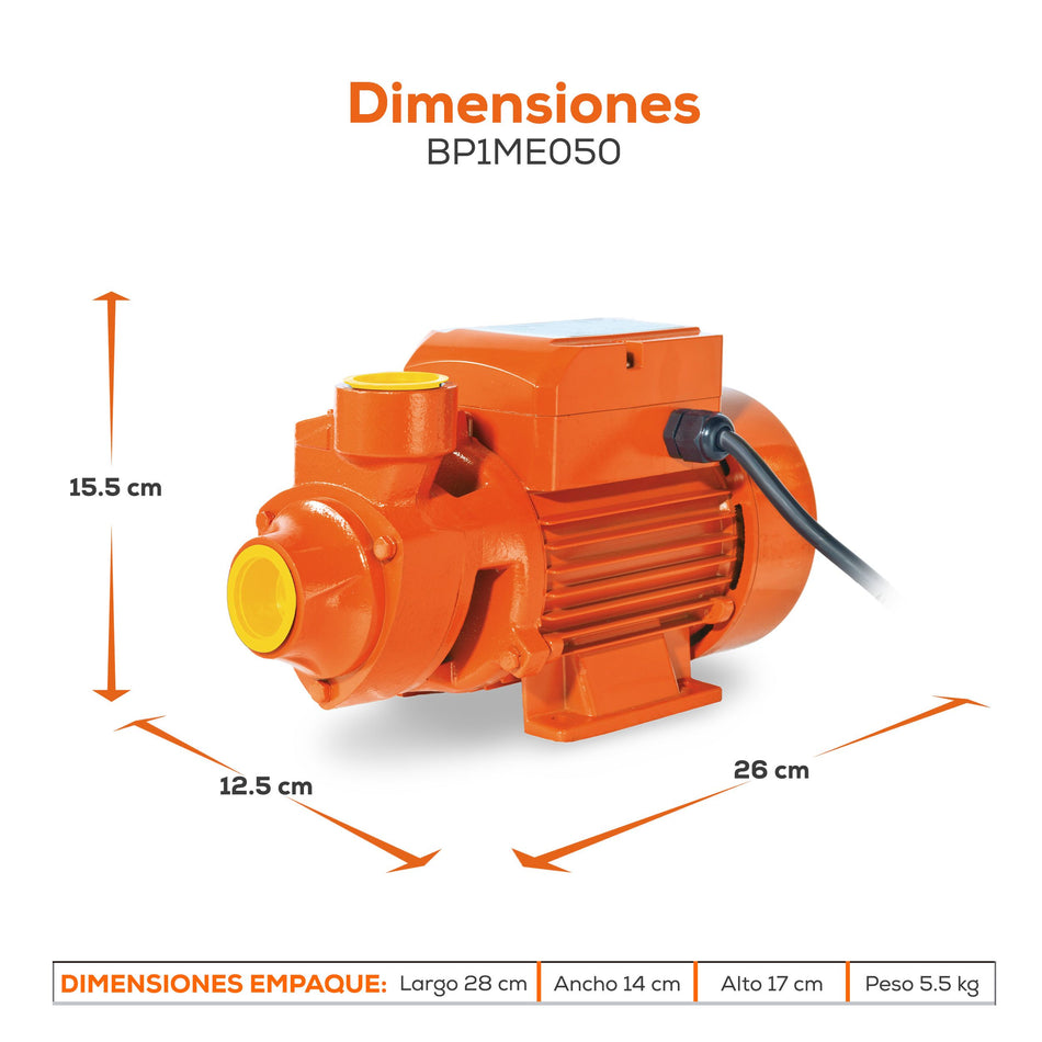 Bomba Periférica Evans Doméstica 1/2 Hp Pg4227