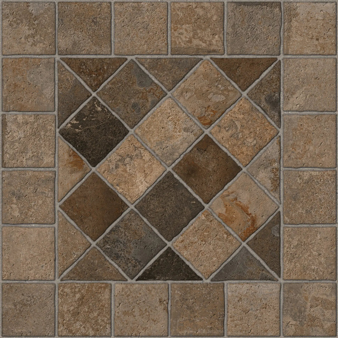 Piso Piedra Asis Fd Terracota 44x44 cm LASISFD14HX — Lamosa