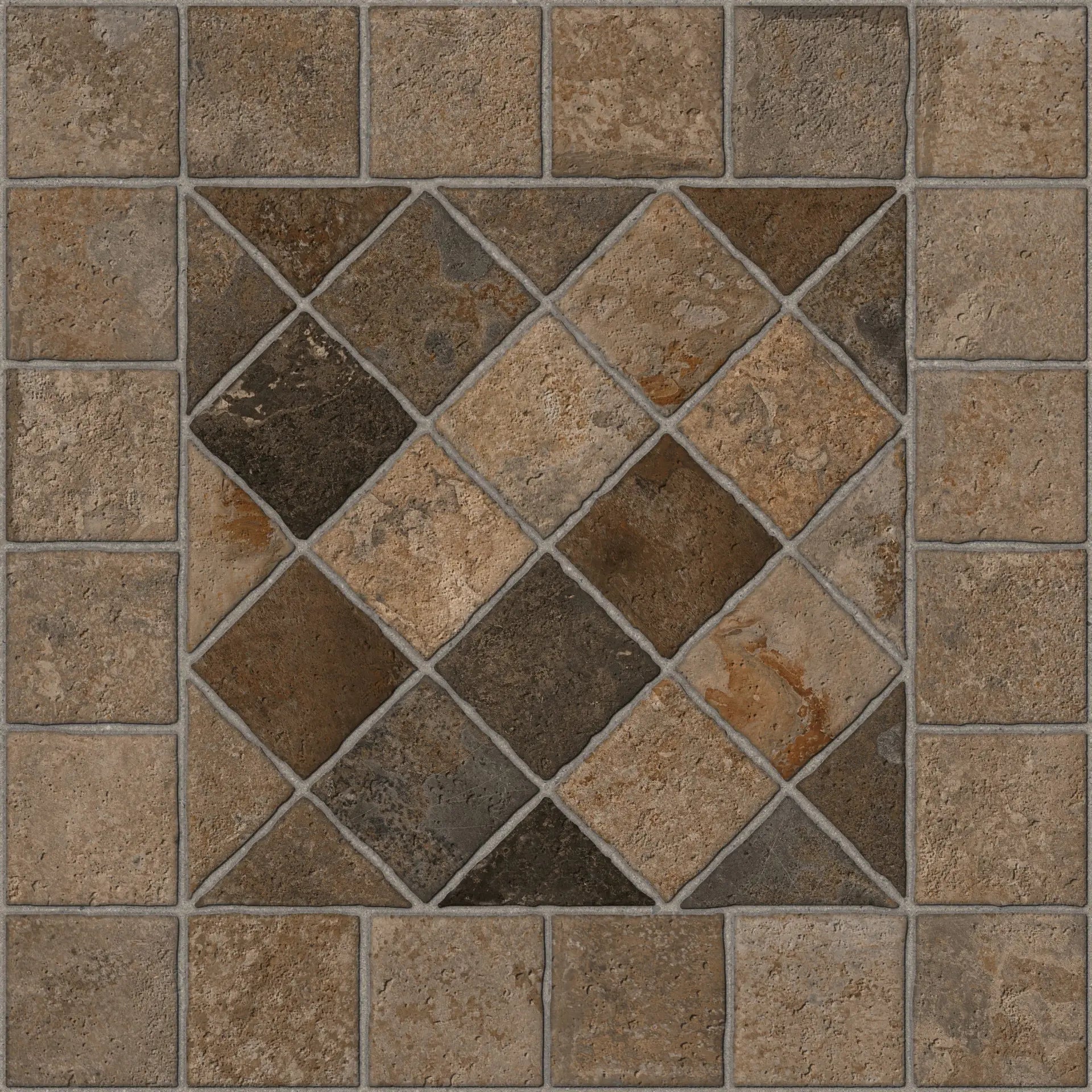 Piso Piedra Asis Fd Terracota 44x44 cm LASISFD14HX — Lamosa