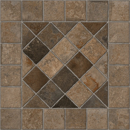 Piso Piedra Asis Fd Terracota 44x44 cm LASISFD14HX — Lamosa