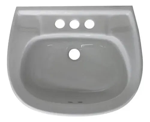 Lavabo de Sobreponer Tipo Ovalín Lucas Cerámica Gris Mate, PM2149