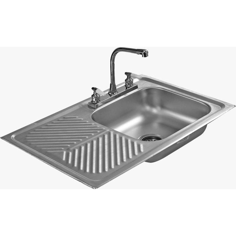Fregadero De Sobreponer Eb Técnica Canasta Con Escurridor Izquierdo Pm4012