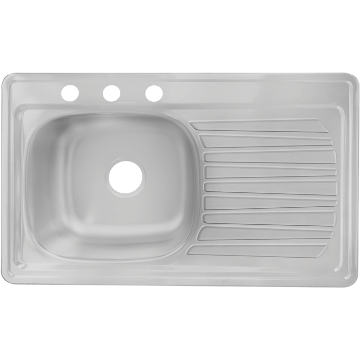 Fregadero Eb Técnica C-102N 1 Tina + Escurridor Derecho 87X54 Cm Empotrable