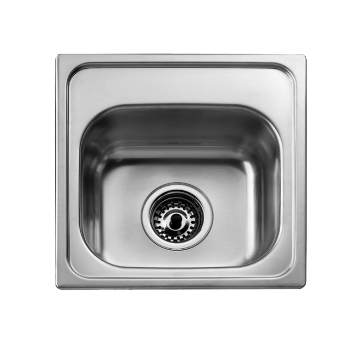 Fregadero Para Bar Una Tina De Acero Inox. Acabados En Cromo 38.1X38.1 Pm4063