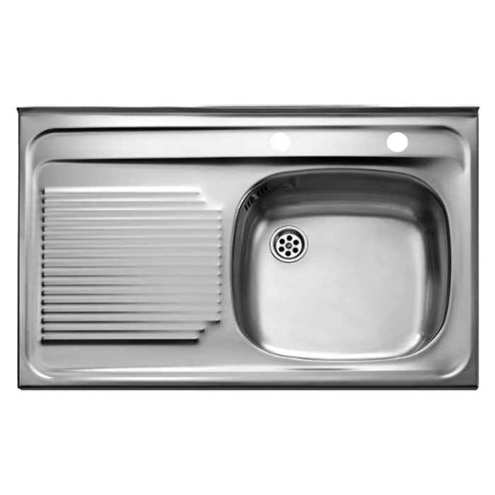 Fregadero De Empotrar Una Tina Un Escurridor Derecho Acero Inoxidable 80X50 Pm4091