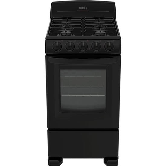 Estufa Mabe Em5022Bapn1 / Em5031Bapn1 4 Quemadores Negra Gas Lp