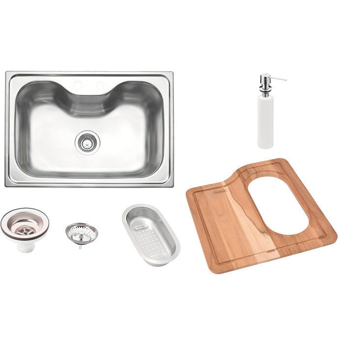 Tarja De Empotrar Tramontina Morgana 93806102 69X49 Cm Con Accesorios