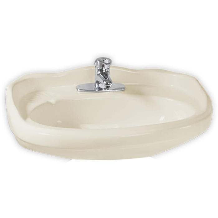 Lavabo Romano Marfil CERAMOSA PM6316 (No incluye grifería)