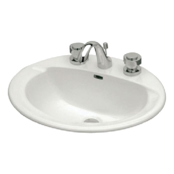 Lavabo De Sobreponer Venezzia Color Blanco De 4 Pulgadas Pm6998G
